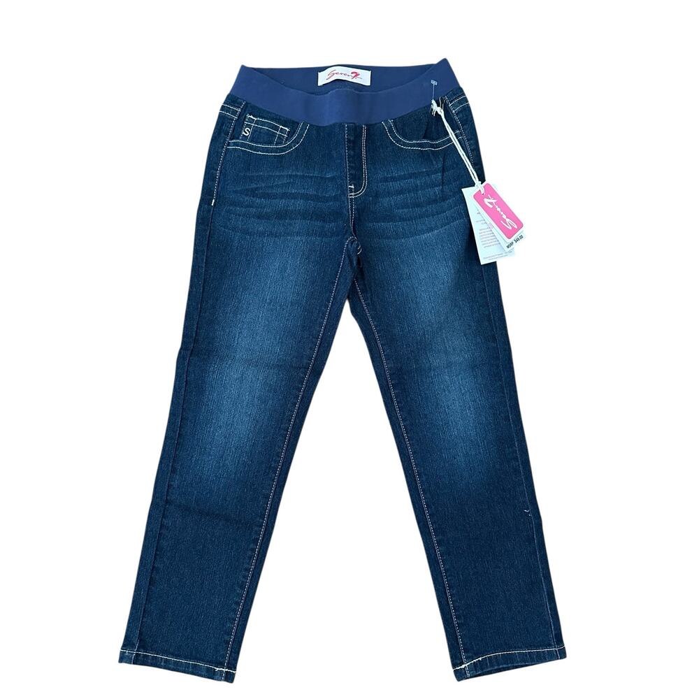 Seven7 Girls Straight Leg Blue Dark Wash Denim Jeans Size 10 - NWT MSRP $49